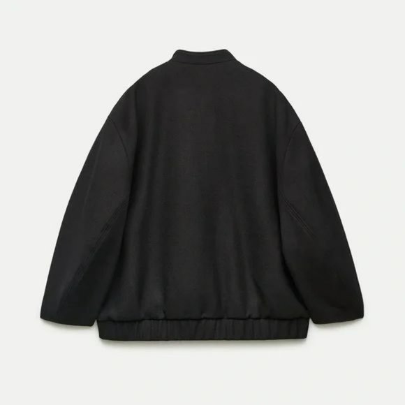 ZARA TEXTURED BOMBER JACKET - Picture 4 of 4